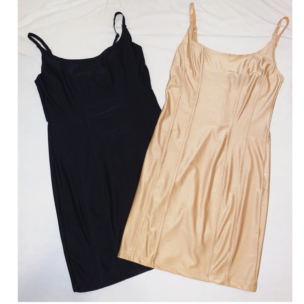 Two Forever 21 Slip Dresses